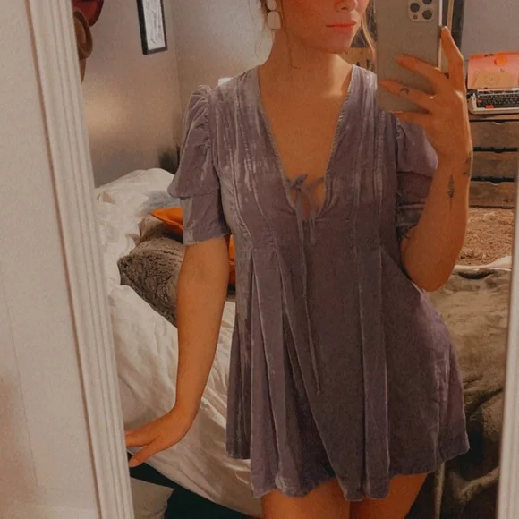 Free People velvet tunic mini dress - Picture 7 of 15